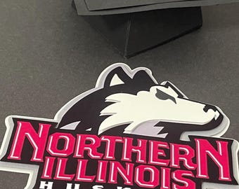 NIU Huskies Cake Topper: Northern Illinois University Graduation Party Decor
