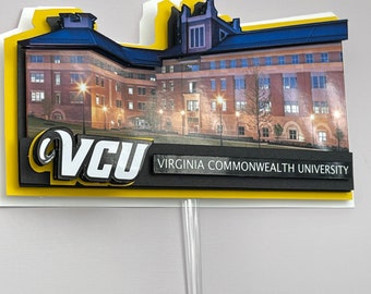 VCU Cake Topper: Virginia Commonwealth University Graduation Party Decoration