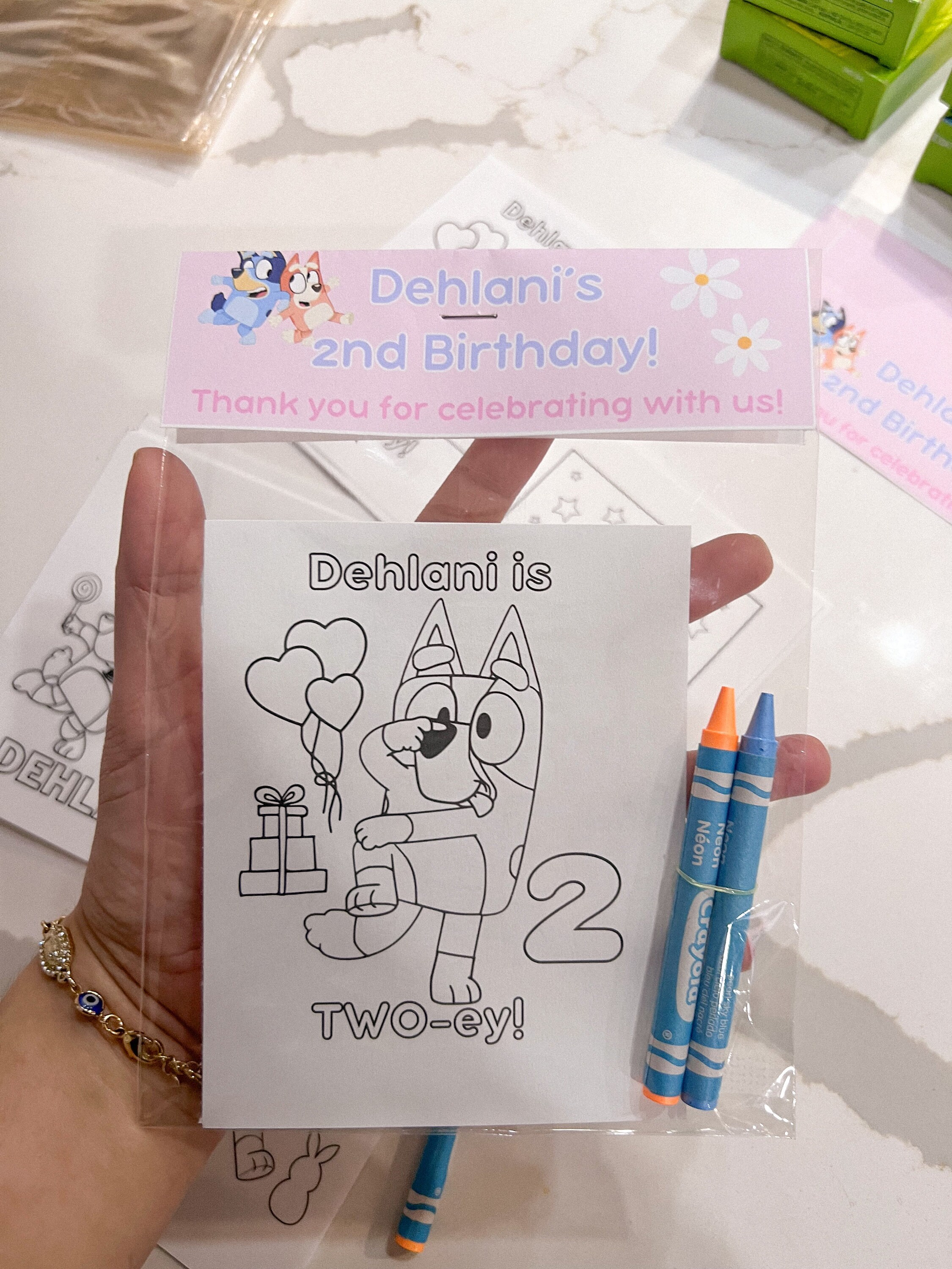 Bluey Coloring Page Party Favors Bluey Inspired Activity Printable