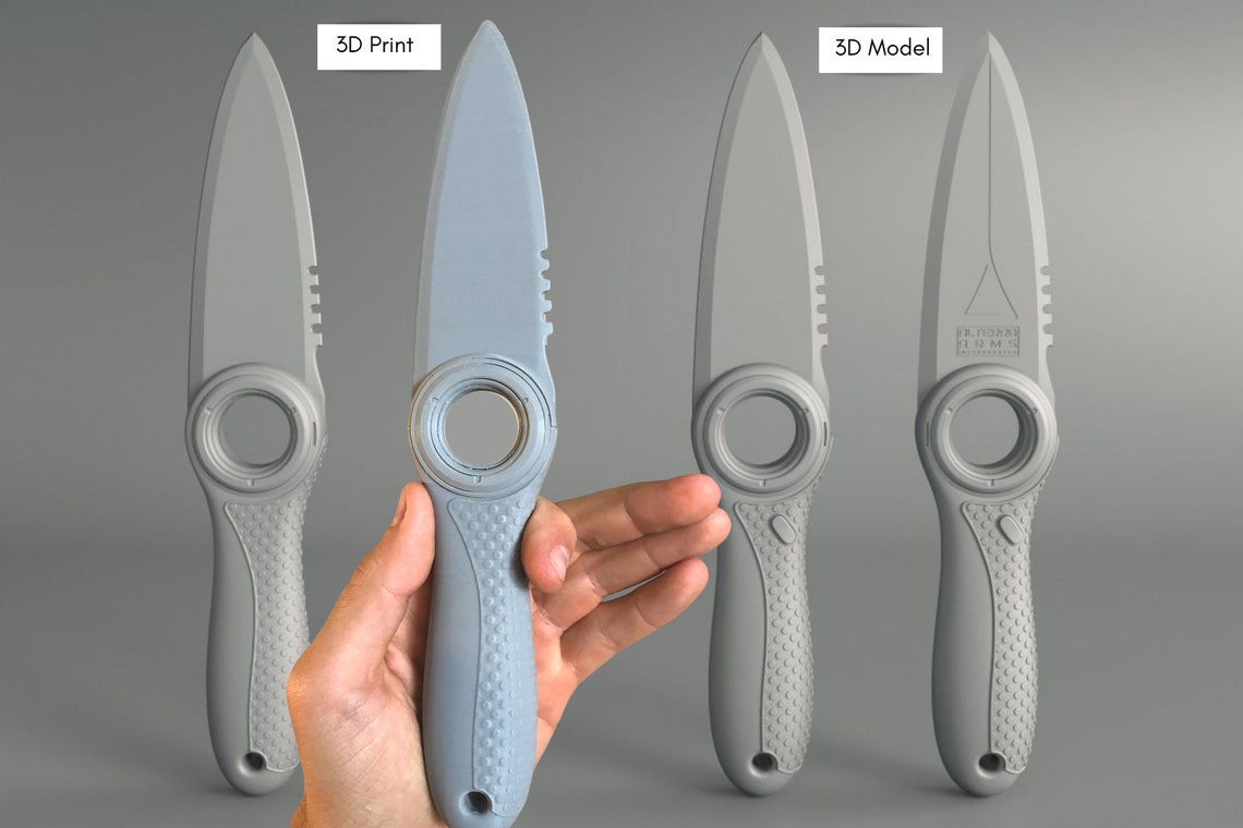 Subnautica Dive Knife 3D Print Survival Knife Video Etsy