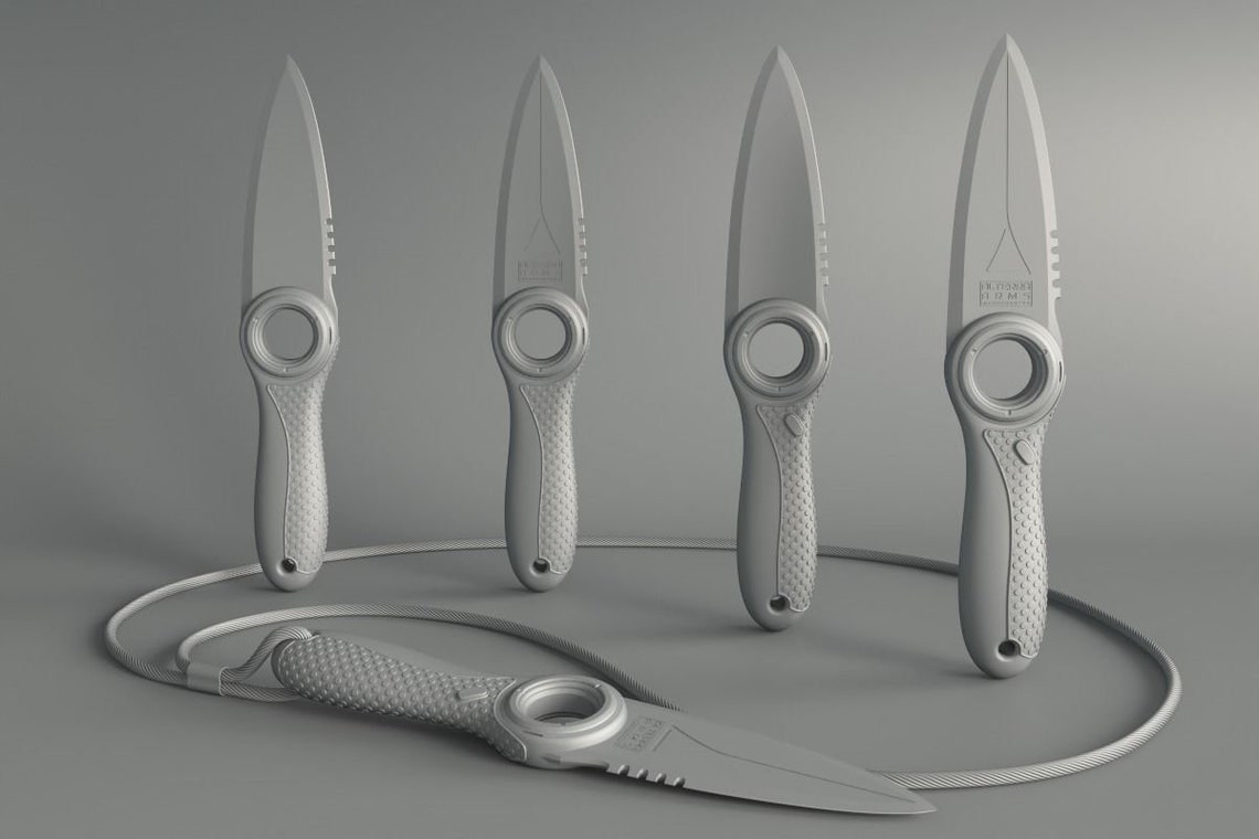 Subnautica Dive Knife 3D Print Survival Knife Video Etsy India