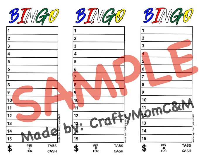 Bingo PRINTABLE Sheet 1 15 Etsy - Il 680x540.5028892251 Ta3e