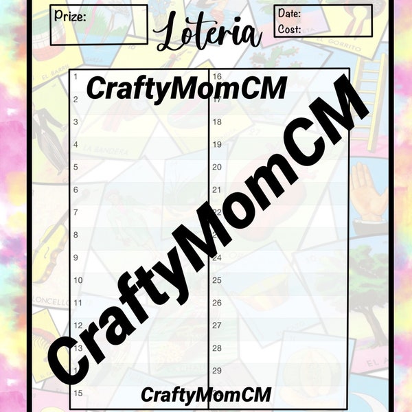 Printable Loteria - Etsy