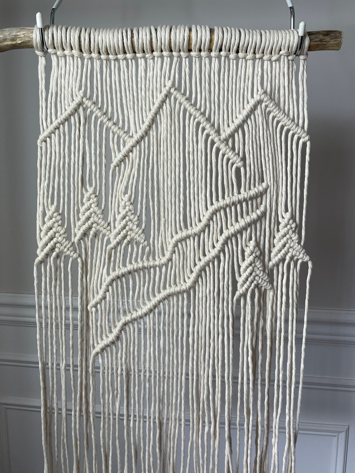 Macrame mountain scene wall hanging macrame mountains Etsy