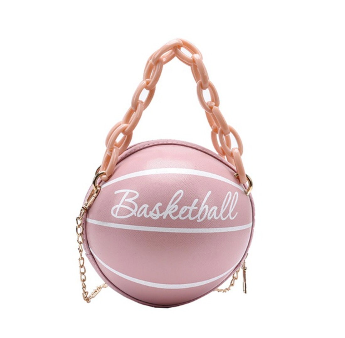 Basketball handbag /pink basketball bag / white basketball Etsy