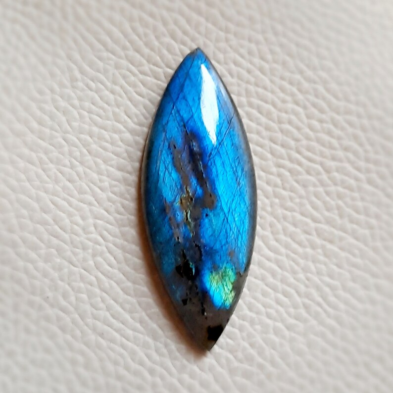 47\u00d718\u00d76 Most Gorgeous Blue Fire Labradorite Gemstone Marquise Shape 38.00 Cts Hand Polish Best For Loose Cabochon Wire Wrap jewellery