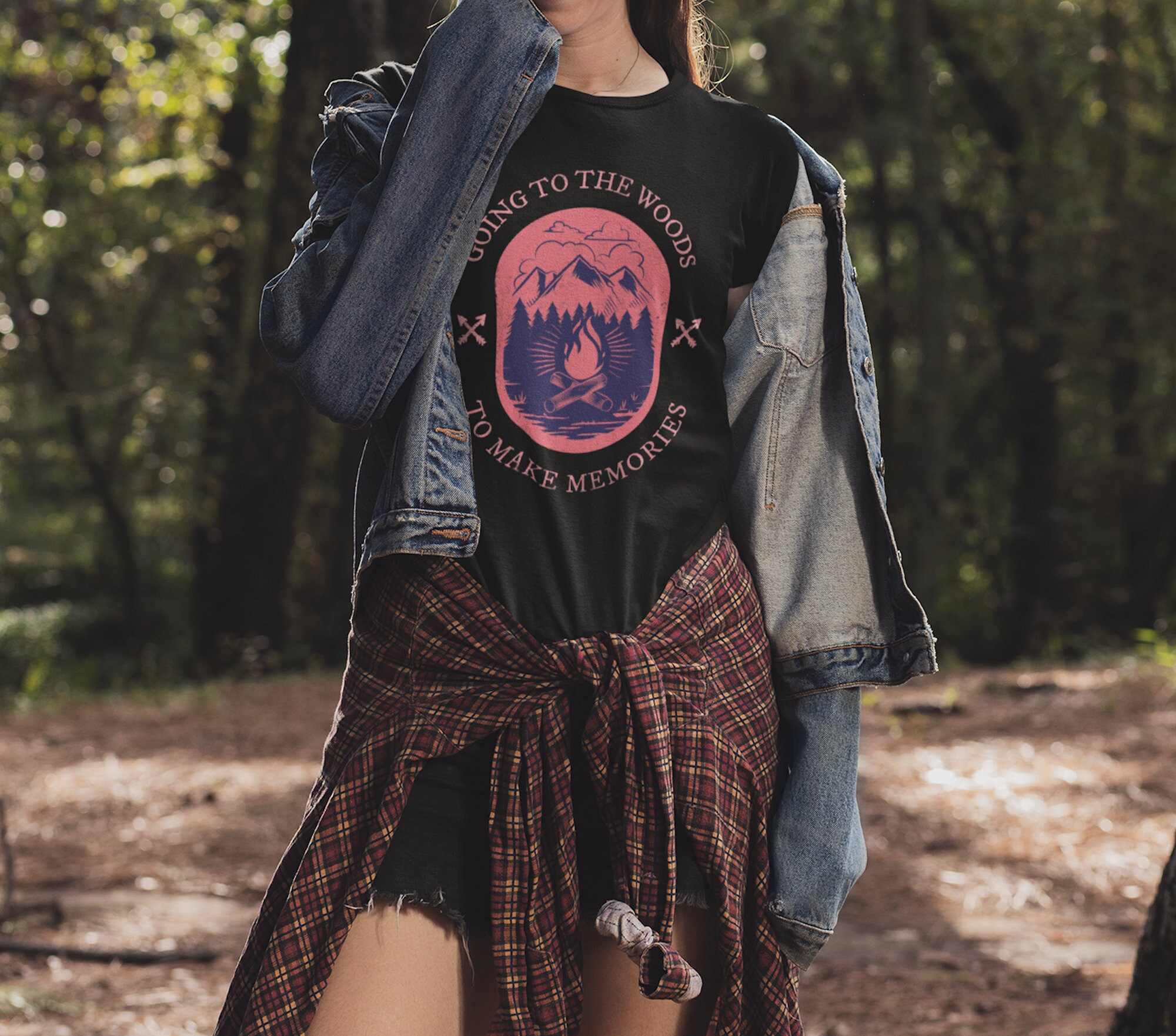 Camping tshirt bonfire shirt mountain tshirt outdoor Etsy