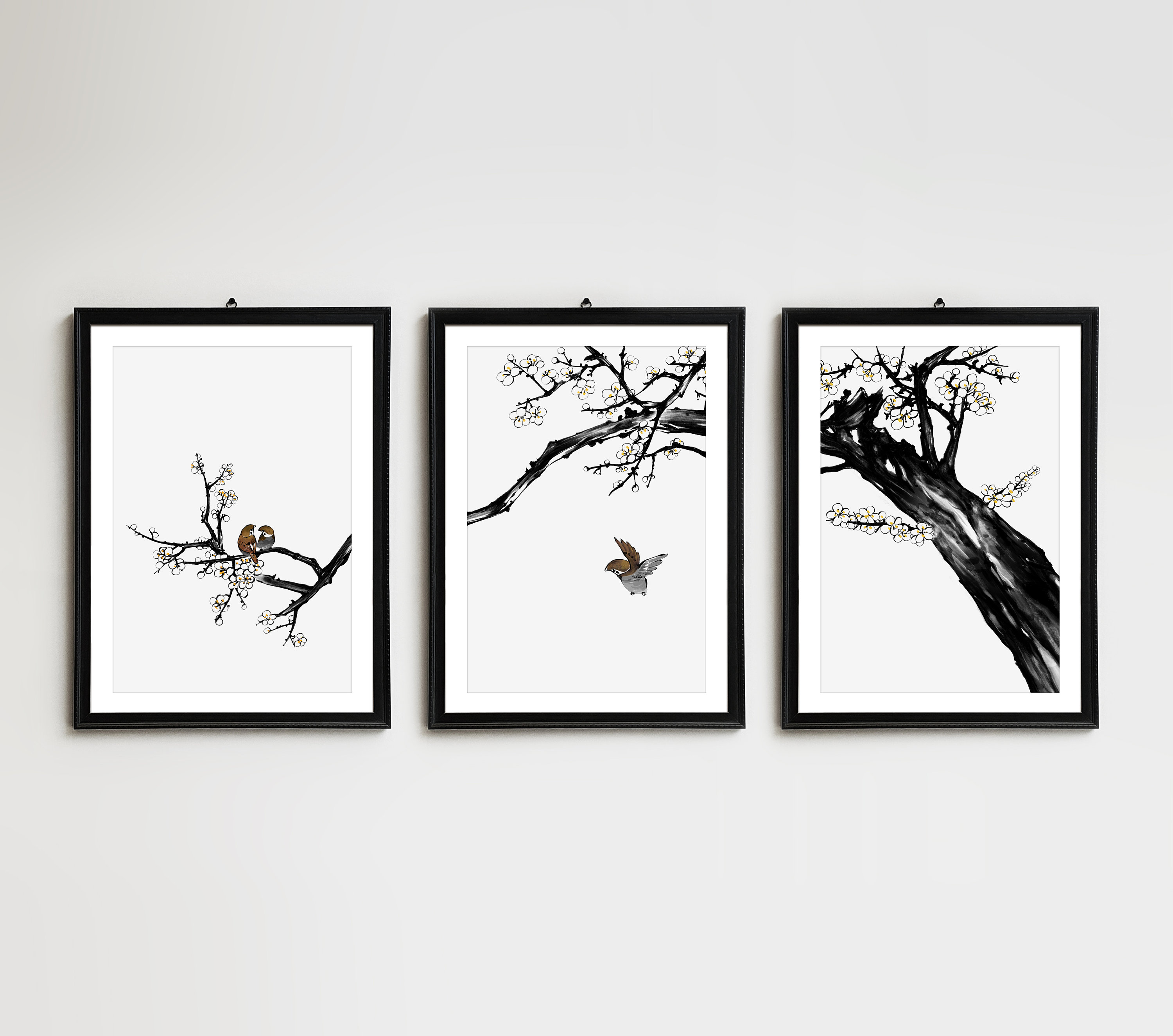 Korean Wall Art Korean Home Decor Set Of three Prints Etsy
