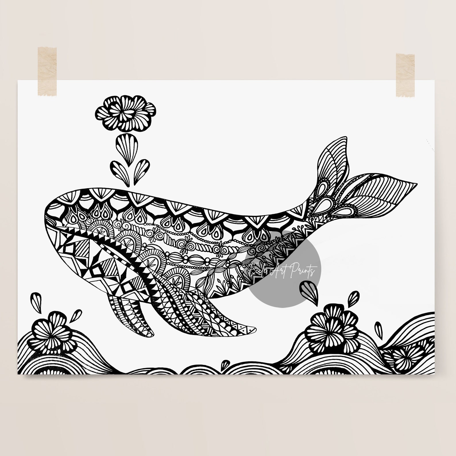 Whale Print Killer Whale Whale Art Print Printable Wall - Etsy