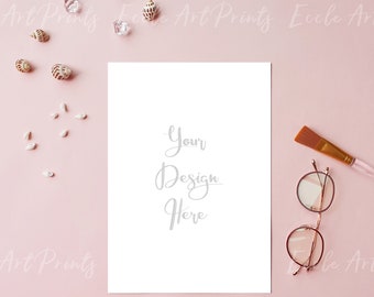 Wall Art Mock up, Paper Mock up, A4 Frame, 8x10 Frame Mock up, Simple Poster Mock up, Minimal Mock up, Clean Frame Mock up, Artwork Mockup