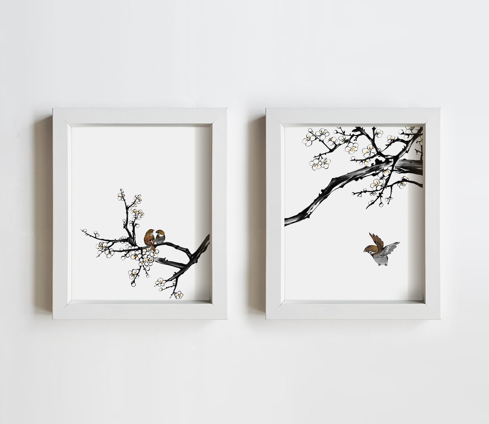 Korean Wall Art Korean Home Decor Set of Three Prints Etsy