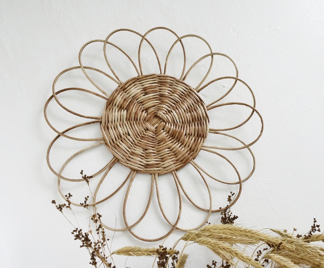 Boho wall plates to choose from Beige wall baskets set of 3 Etsy