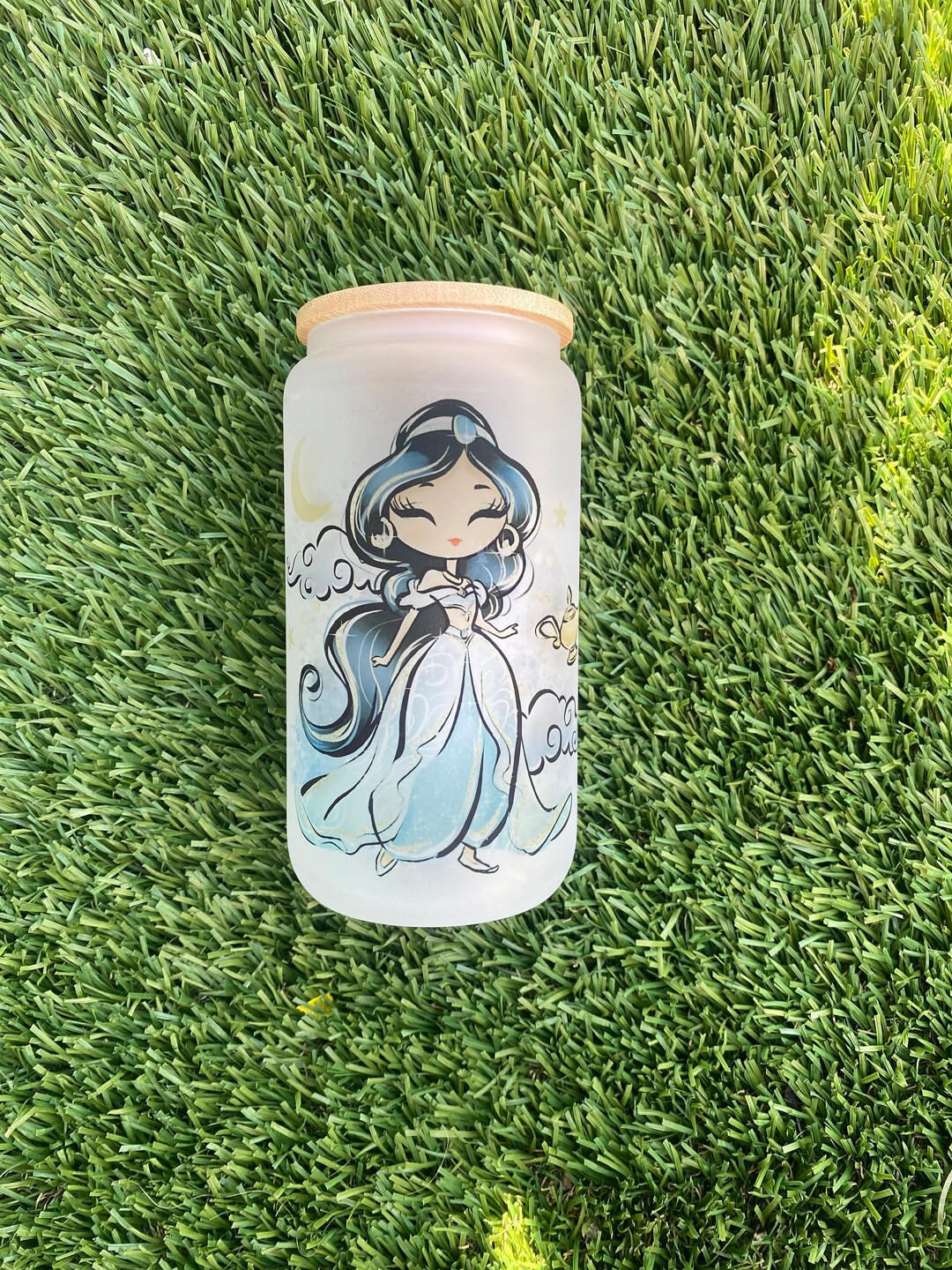 Princess Glass Containers Princess Glass Cups, Princesas, Libby - Etsy