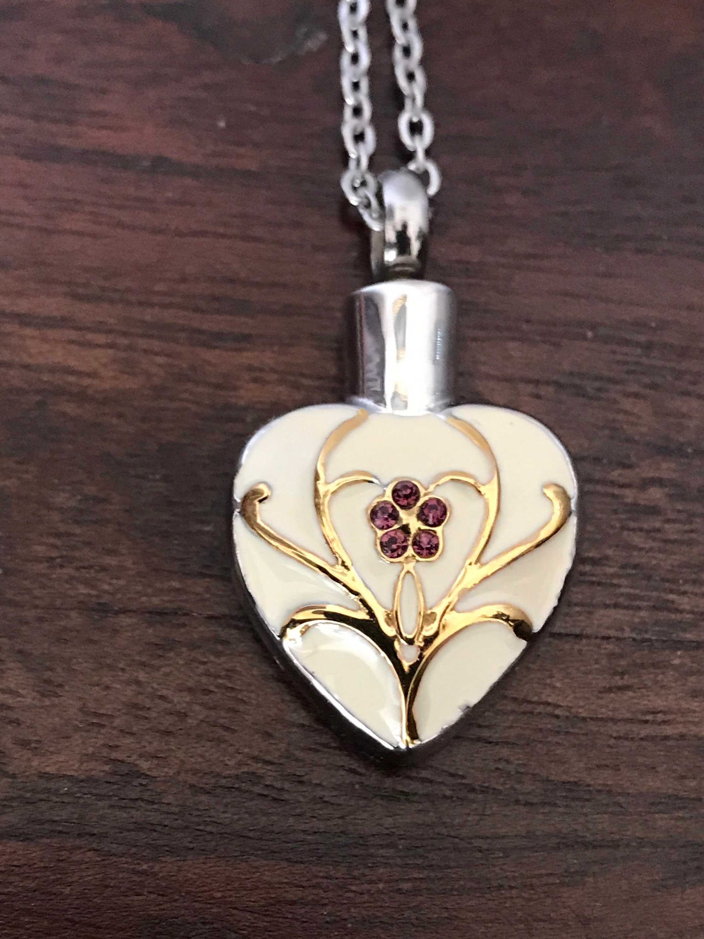 Cremation ashes pendant necklace heart jewelry jewellery urn Etsy