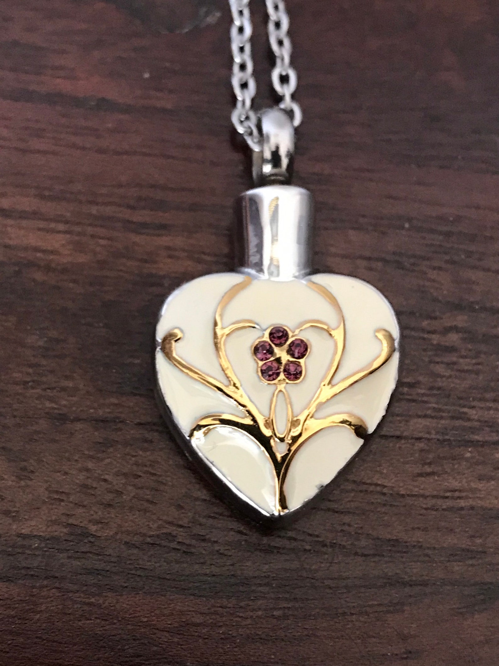 Cremation ashes pendant necklace heart jewelry jewellery urn | Etsy