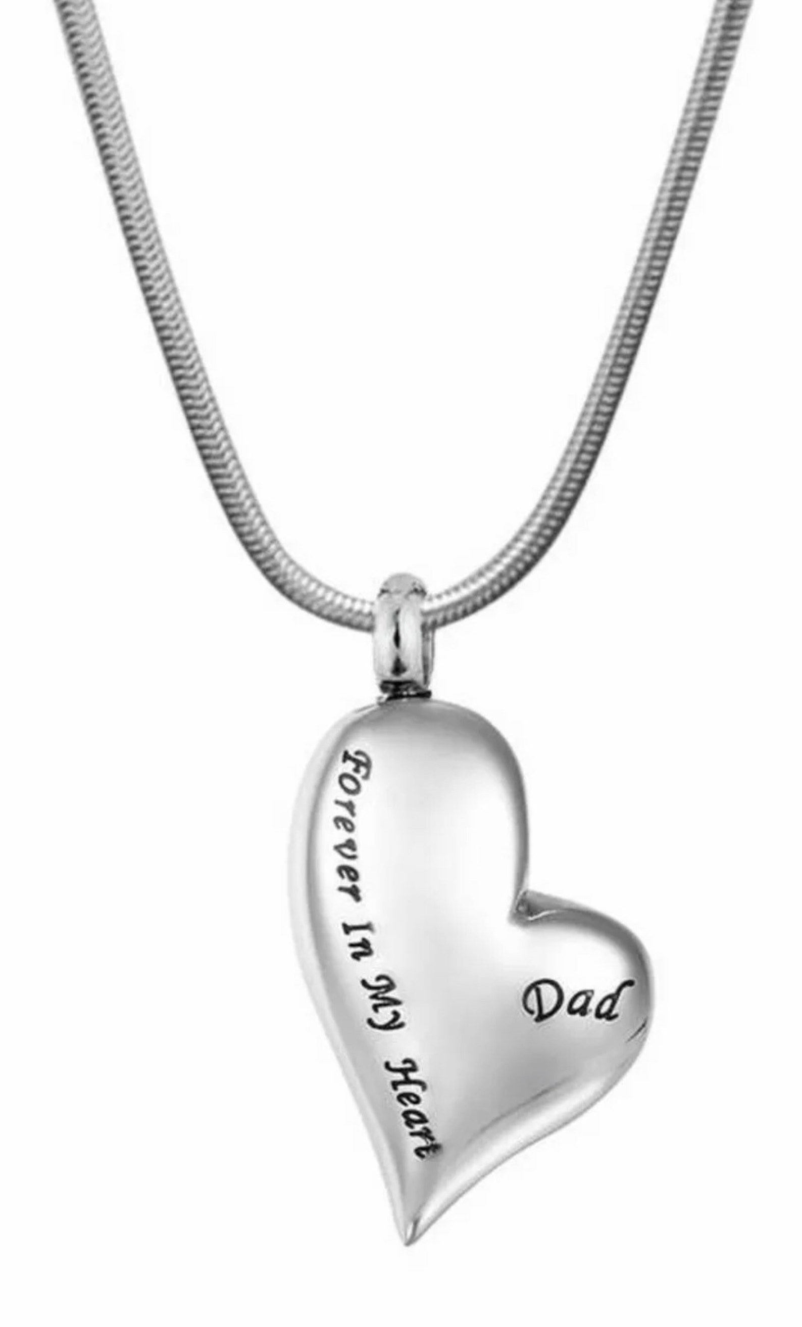 Cremation pendant ashes Necklace Urn Dad Memorial Urn Etsy
