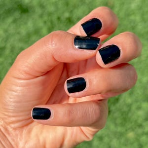 Black Nail Stickers, Black Nail Wraps, Black Nail Strips, Nail Stickers, Nail Art, Nail Decals, Nail Polish Stickers, Sticker Nails, Nails
