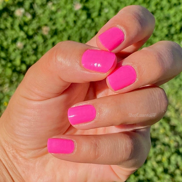 Neon Pink Nail Strips, Neon Pink Nails, Nail Wraps, Pink Nail wraps, Nail Strips, Nail Decals, Nail Designs, Nail Accessories, Neon Nails