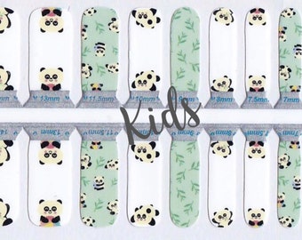 Panda Kids / Nail Wraps / Nail Strips