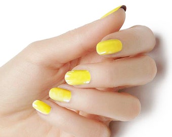 Yellow / Nail Wraps / Nail Strips / Nail Stickers