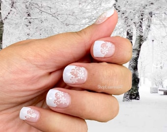 Winter Wonderland, Christmas Nails, Christmas Nail Strips, Nail Stickers, Christmas Nail Stickers, Nail Wraps, Nail Decals, Nail Strips