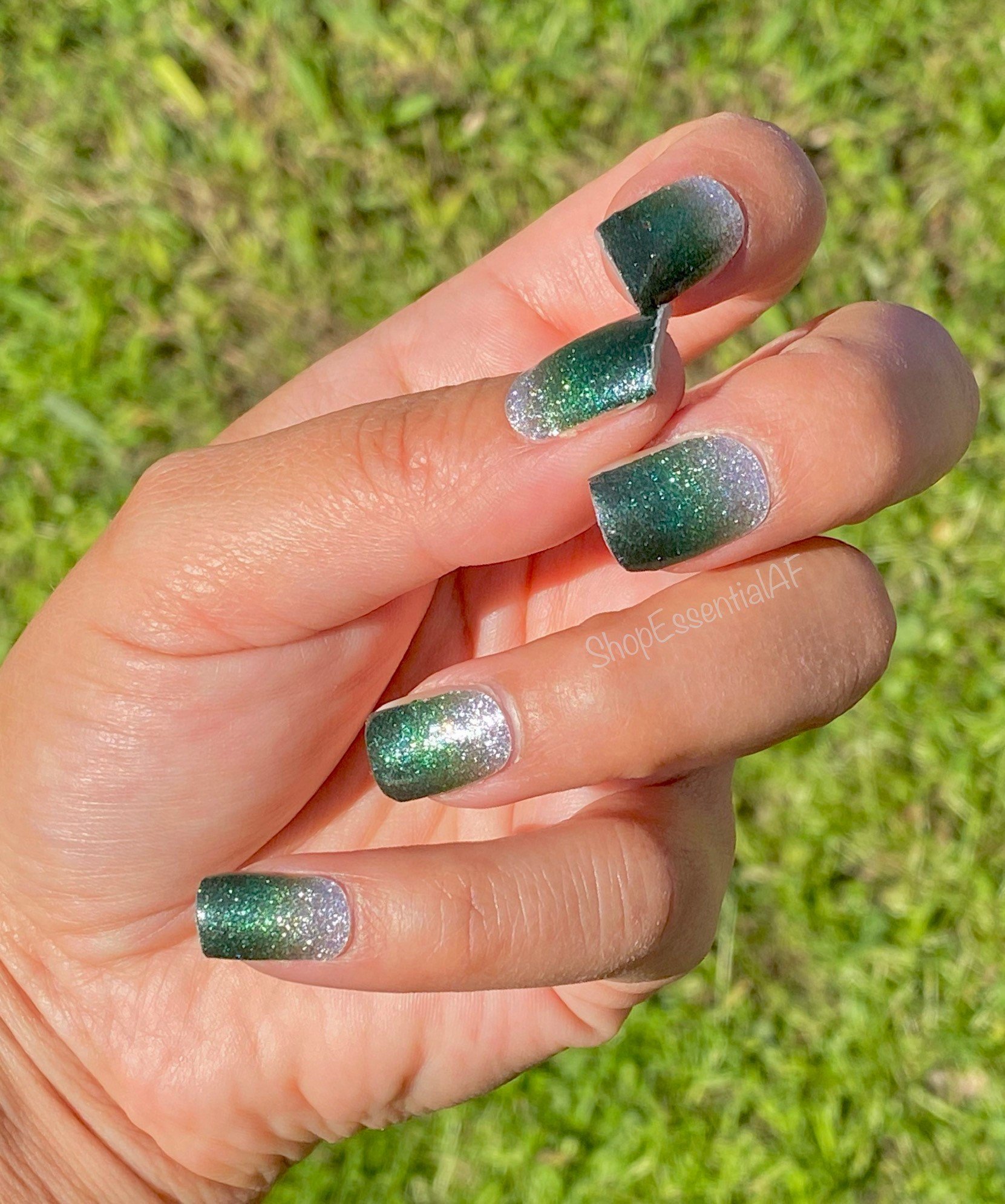 Ombre on sale green nails