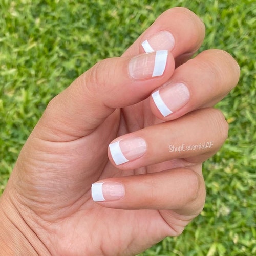 White Tip Nail Wraps, French Tip Nail Wraps, White Tip Nail Strips, French Tip Nails, Nail Strips, Nail Wraps, Nail Decals, Nail Stickers