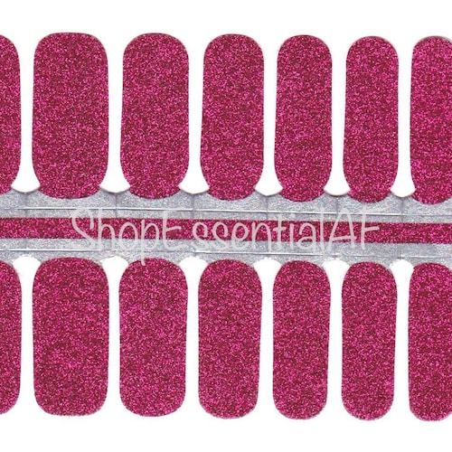 Light Pink Glitter / Nail Strips / Nail Stickers Etsy