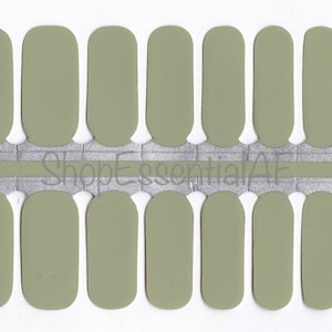 Olive Green, Nail Wraps, Nail Strips, Green Nails, Nail Decals, Nail Stickers, Nail Polish Strips, Sticker Nails