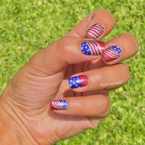 Spangled Banner / Nail Stickers / Nail Decals / Nail Strips