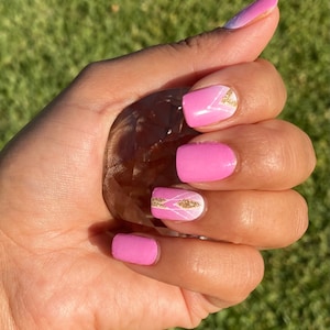 Pink Goddess / Nail Wraps / Nail Strips / Nail Stickers