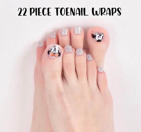 Silver Mouse Toes / Toenail Wraps - Etsy