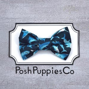 Shark Week Pet Bow