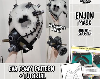 Gachiakuta Enjin Mask Cosplay EVA Foam PATTERN + Tutorial (DIGITAL)