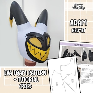 Adam Helmet - Cosplay Foam Pattern + Tutorial book! (PDF)