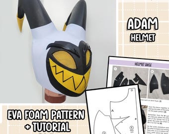 Adam Helmet - Cosplay Foam Pattern + Tutorial book! (PDF)