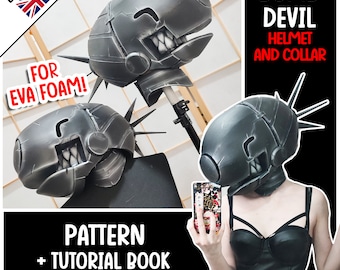 Bomb Devil Cosplay Foam Pattern (Helmet + Collar): Printable PDF + instructions PDF!