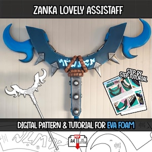 Gachiakuta Zanka Lovely Assistaff EVA Foam PATTERN + Tutorial (DIGITAL)
