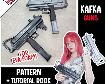 Kafka HonkaiSR Guns - Modèle de mousse EVA Cosplay : PDF imprimable + Tutoriel PDF !