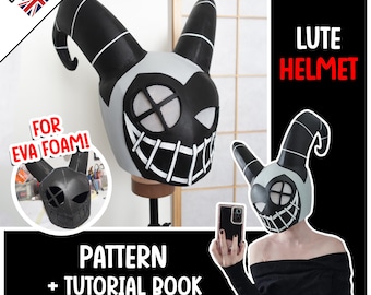 Lute Helmet - Cosplay Foam Pattern + Tutorial book! (PDF)