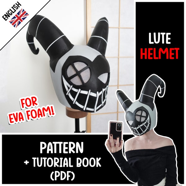 Casco de laúd - Patrón de espuma para cosplay + ¡Libro tutorial! (PDF)