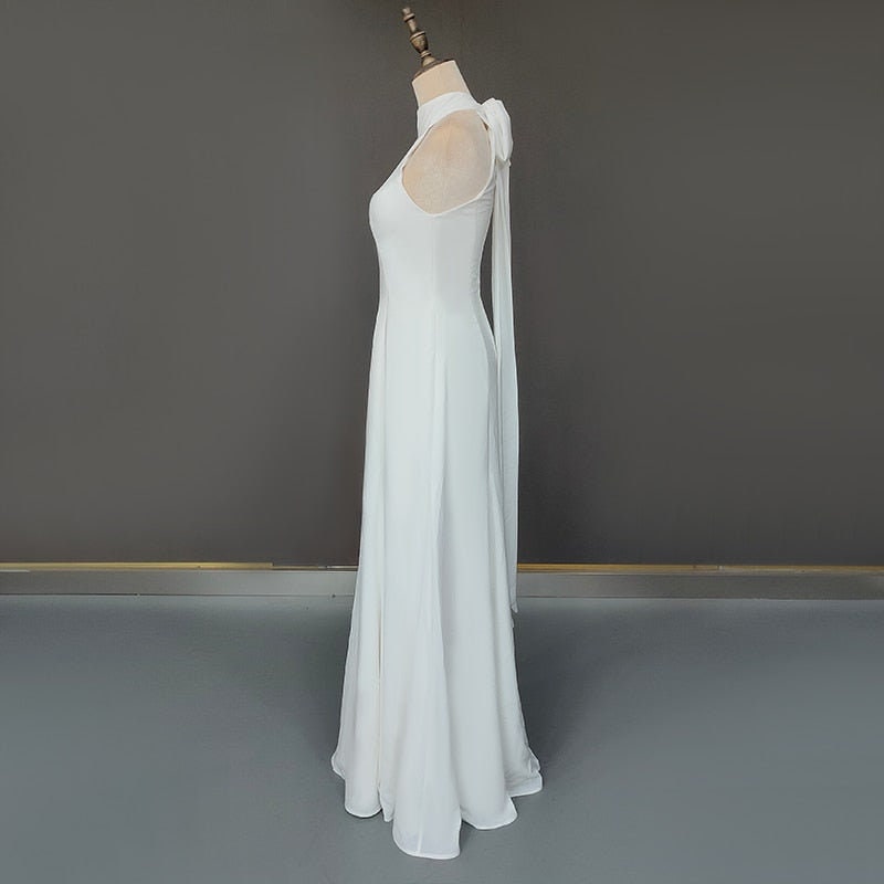 Modest Wedding Dress Classic Bridal Dress Chiffon Wedding - Etsy