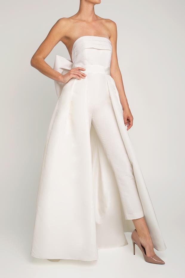 Wedding Jumpsuit Wedding Jumpsuit Bride Simple Bridal - Etsy