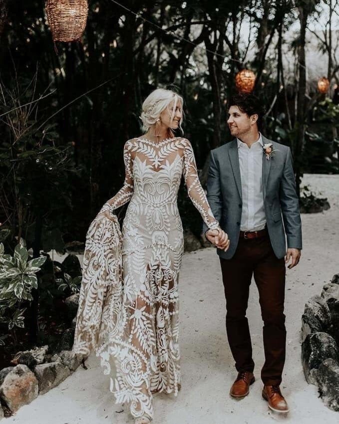 boho wedding dress etsy