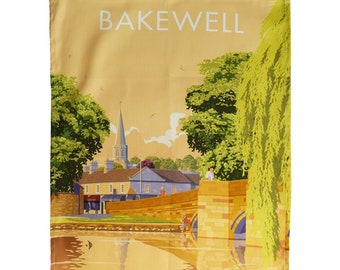 Bakewell Tea Towel: Organic Cotton Dish Towel, Kitchen Wall Art