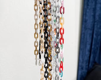 Máscara de acrílico cadena / gafas de sol cadena / moda máscara cadena