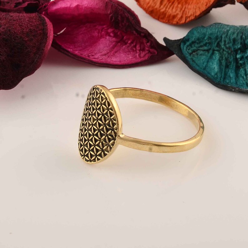 Yoga ring Designer Brass Ring Gift for her Promise Ring Engagement Band ring Yoga ring Fashion Ring Solitaire Ring