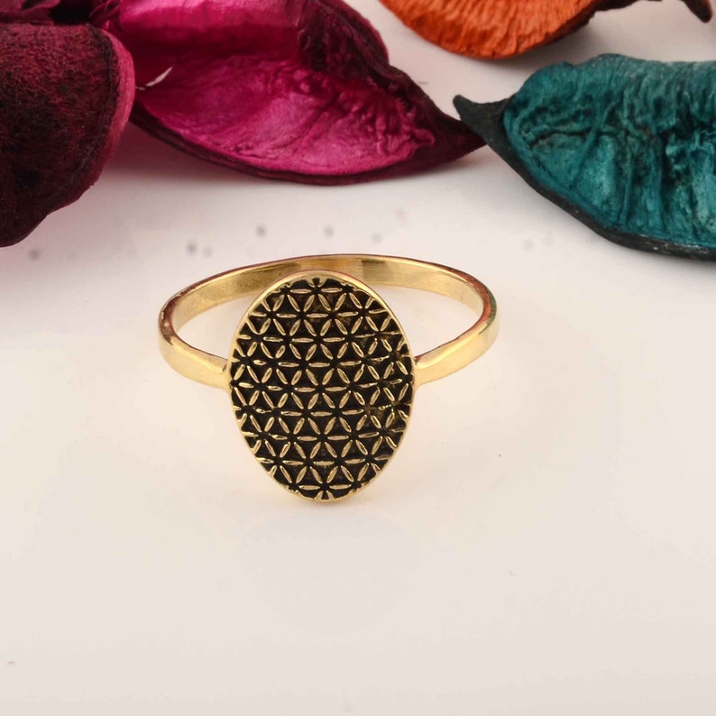 Yoga ring Designer Brass Ring Gift for her Promise Ring Engagement Band ring Yoga ring Fashion Ring Solitaire Ring