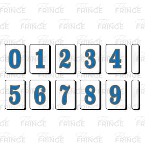 NOLA Street Tiles - Numbers, Instant Download // New Orleans // Lettering