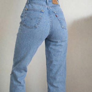 Vintage Levis 901 jeans W28 L30 Light Blue Wash 90s Levis Jeans image 1